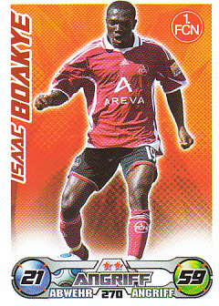 Isaac Boakye 1. FC Nurnberg 2009/10 Topps MA Bundesliga #270